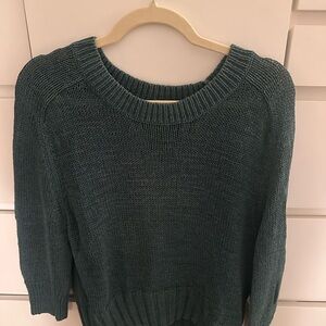 GAP Women's Teal Crew Neck Sweater